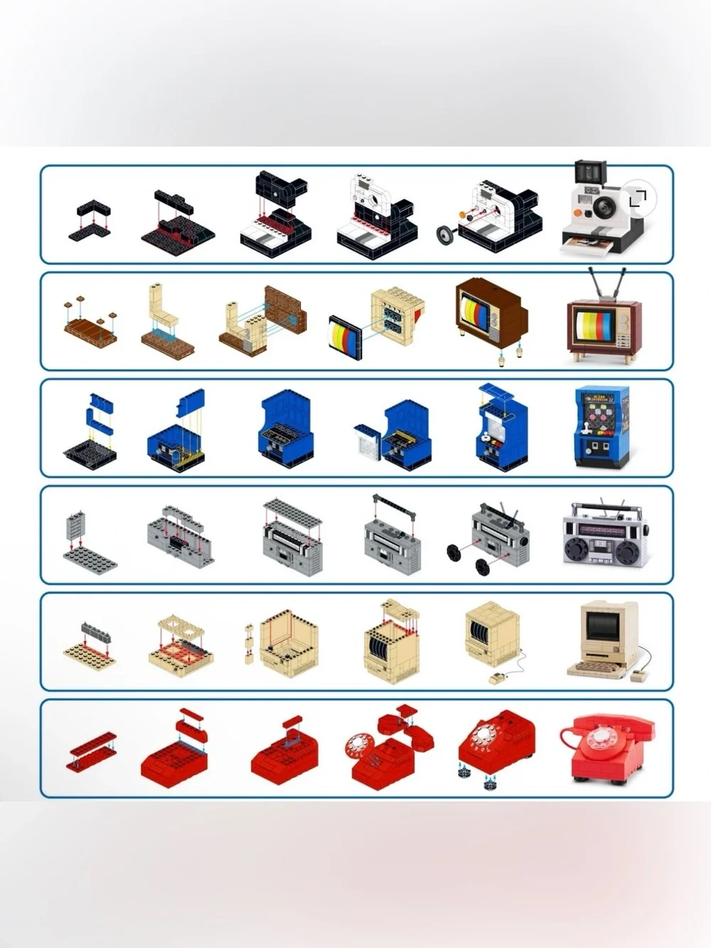 MAX Premium Retro Building Bricks Collection (Polaroid) by ZURU,
